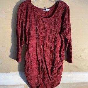 Motherhood Maternity Crimson Top, Sz 1X